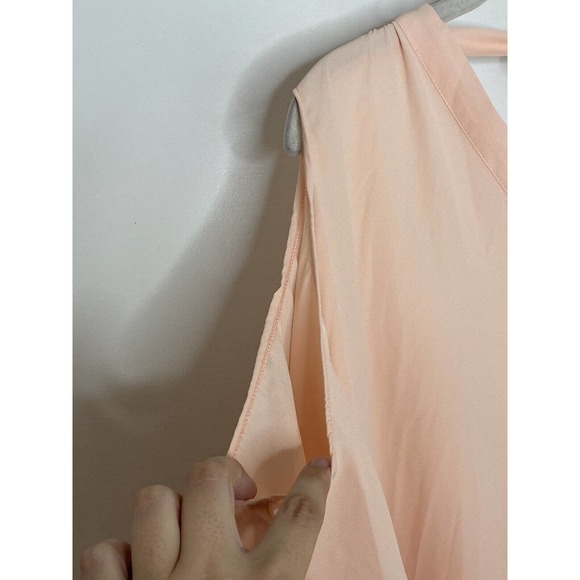 DAVID AND YOUNG Light Pink Chiffon Tassel Boho Cover Up Dress One Size New - Picture 6 of 7